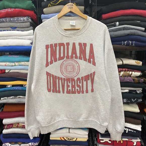 Vintage University of Indiana Hoosiers Sweatshirt, iuhoosiers Shirt tee - Picture 1 of 4